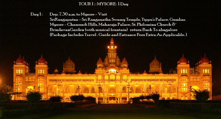 Mysore Sight seeing from Bangalore